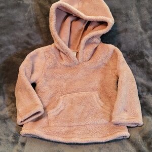 🩷 3/$15 Infant (12M) Carter's Light Brown Pullover Fleece Hoodie